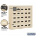 Salsbury Cell Phone Storage Locker - 5 Door High Unit (5 Inch Deep Compartments) - 25 A Doors - Sandstone - Surface Mounted - Resettable Combination Locks